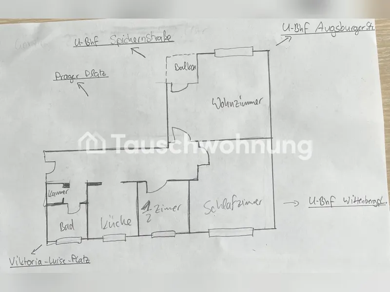 Tauschwohnung: Ruhiges leben zw. Wittenbergpl., Pragerpl+ Viktoria-Luise-Pl — photo 1